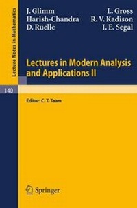 Enlarge image Cover: Lectures in Modern Analysis and Applications II - Springer