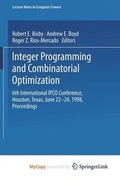 Cover: Integer Programming and Combinatorial Optimization - Springer