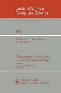 Enlarge image Cover: Foundations of Logic and Functional Programming - Springer