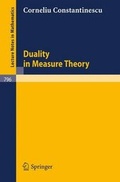 Cover: Duality in Measure Theory - Springer