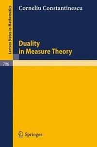 Enlarge image Cover: Duality in Measure Theory - Springer