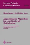 Cover: Approximation Algorithms for Combinatorial Optimization - Springer
