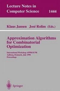 Enlarge image Cover: Approximation Algorithms for Combinatorial Optimization - Springer