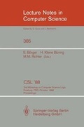 Cover: CSL'88 - Springer