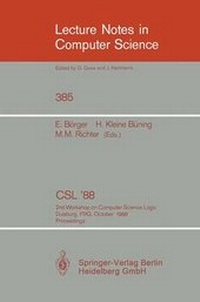 Enlarge image Cover: CSL'88 - Springer