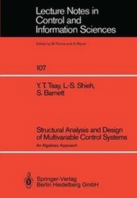 Enlarge image Cover: Structural Analysis and Design of Multivariable Control Systems - Springer