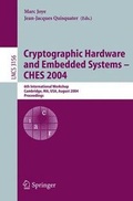 Cover: Cryptographic Hardware and Embedded Systems - Ches 2004 - Springer