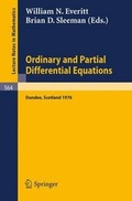 Cover: Ordinary and Partial Differential Equations - Springer