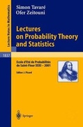 Cover: Lectures on Probability Theory and Statistics - Springer
