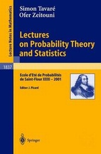 Enlarge image Cover: Lectures on Probability Theory and Statistics - Springer