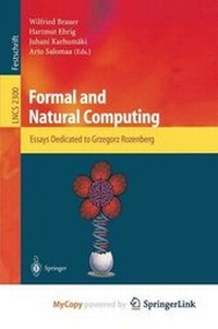 Enlarge image Cover: Formal and Natural Computing - Springer