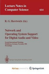 Enlarge image Cover: Network and Operating System Support for Digital Audio and Video - Springer