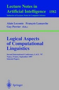 Enlarge image Cover: Logical Aspects of Computational Linguistics - Springer