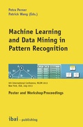 Cover: Machine Learning and Data Mining in Pattern Recognition - ibai-publishing Prof. Dr. Petra Perner