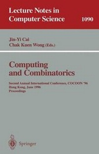 Enlarge image Cover: Computing and Combinatorics - Springer