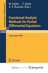 Enlarge image Cover: Functional-Analytic Methods for Partial Differential Equations - Springer