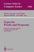 Cover: Types for Proofs and Programs - Springer