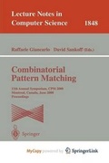 Cover: Combinatorial Pattern Matching - Springer