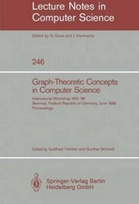 Enlarge image Cover: Graph-Theoretic Concepts in Computer Science - Springer