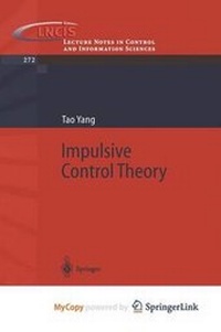 Enlarge image Cover: Impulsive Control Theory - Springer