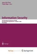 Cover: Information Security - Springer