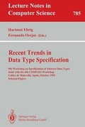 Cover: Recent Trends in Data Type Specification - Springer