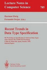 Enlarge image Cover: Recent Trends in Data Type Specification - Springer