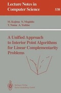 Cover: A Unified Approach to Interior Point Algorithms for Linear Complementarity Problems - Springer