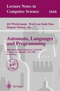Cover: Automata, Languages and Programming - Springer