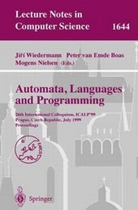 Enlarge image Cover: Automata, Languages and Programming - Springer