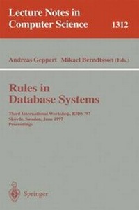 Abbildung von: Rules in Database Systems - Springer