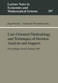 Cover: User-Oriented Methodology and Techniques of Decision Analysis and Support - Springer