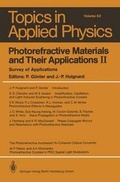 Cover: Photorefractive Materials and Their Applications II - Springer
