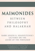 Cover: Maimonides - Between Philosophy and Halakhah - Urim Publications