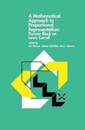 Cover: A Mathematical Approach to Proportional Representation Duncan Black on Lewis Carroll - Springer