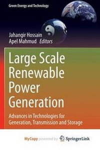 Enlarge image Cover: Large Scale Renewable Power Generation - Springer