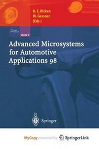 Enlarge image Cover: Advanced Microsystems for Automotive Applications 98 - Springer