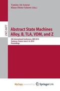 Cover: Abstract State Machines, Alloy, B, Tla, VDM, and Z - Springer