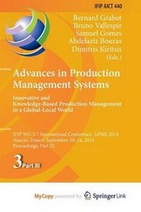 Enlarge image Cover: Advances in Production Management Systems - Springer