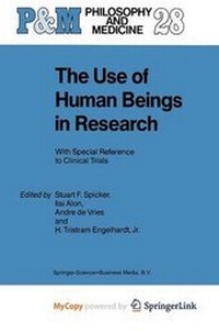 Enlarge image Cover: The Use of Human Beings in Research - Springer