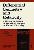 Cover: Differential Geometry and Relativity - Springer