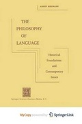 Cover: The Philosophy of Language - Springer