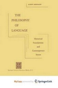 Enlarge image Cover: The Philosophy of Language - Springer