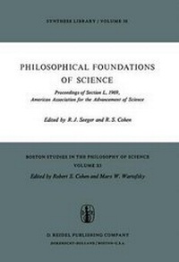 Enlarge image Cover: Philosophical Foundations of Science - Springer