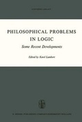 Cover: Philosophical Problems in Logic - Springer