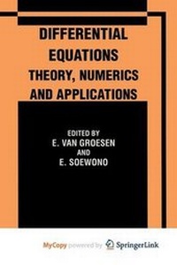 Enlarge image Cover: Differential Equations Theory, Numerics and Applications - Springer