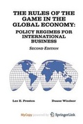 Cover: The Rules of the Game in the Global Economy - Springer