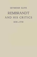 Cover: Rembrandt and His Critics 1630-1730 - Springer