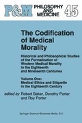 Cover: The Codification of Medical Morality - Springer