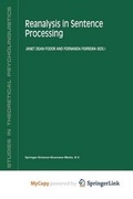 Cover: Reanalysis in Sentence Processing - Springer